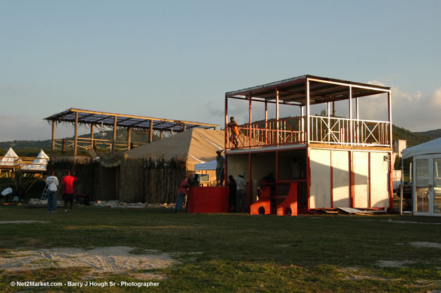 The Aqueduct Venue Under Construction - Monday, January 22th - 10th Anniversary - Air Jamaica Jazz & Blues Festival 2007 - The Art of Music - Tuesday, January 23 - Saturday, January 27, 2007, The Aqueduct on Rose Hall, Montego Bay, Jamaica - Negril Travel Guide, Negril Jamaica WI - http://www.negriltravelguide.com - info@negriltravelguide.com...!