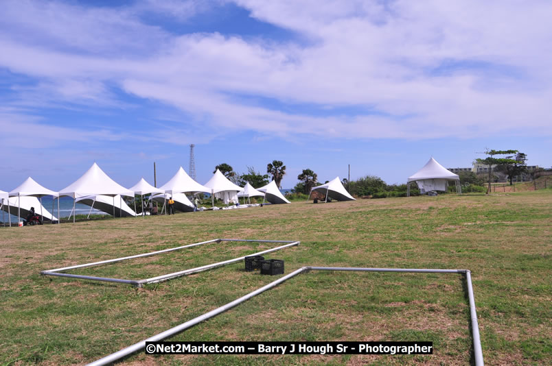 Preparations at the Venue - Jamaica Jazz and Blues Festival 2009, Thursday, January 15, 2009 - Venue at the Aqueduct on Rose Hall Resort &amp; Country Club, Montego Bay, Jamaica - Thursday, January 22 - Saturday, January 24, 2009 - Photographs by Net2Market.com - Barry J. Hough Sr, Photographer/Photojournalist - Negril Travel Guide, Negril Jamaica WI - http://www.negriltravelguide.com - info@negriltravelguide.com...!