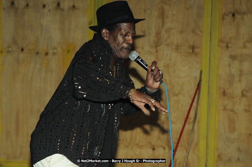 Leroy Sibbles and Gregory Isaacs at Bourbon Beach - Monday, February 11, 2008 - Bourbon Beach, Norman Manley Boulevard, Negril, Westmoreland, Jamaica W.I. - Photographs by Net2Market.com - Barry J. Hough Sr, Photographer - Negril Travel Guide, Negril Jamaica WI - http://www.negriltravelguide.com - info@negriltravelguide.com...!