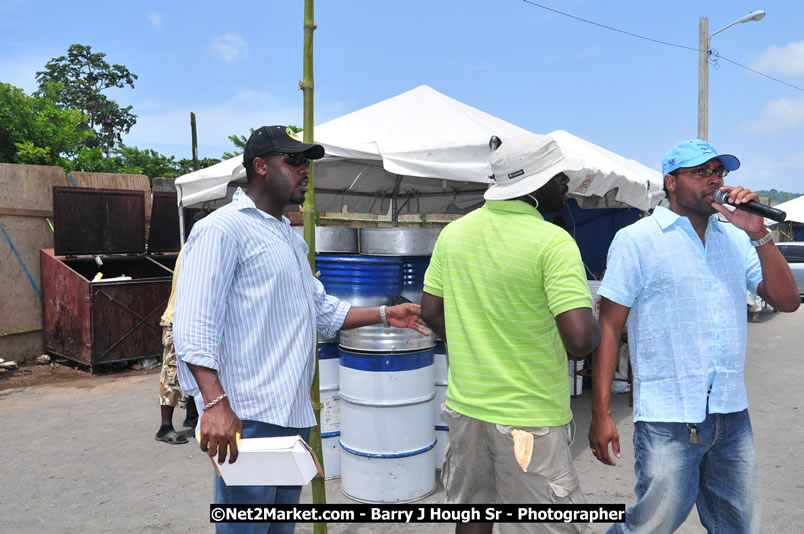 Lucea Cross the Harbour @ Lucea Car Park - All Day Event - Cross the Harbour Swim, Boat Rides, and Entertainment for the Family - Concert Featuring: Bushman, George Nooksl, Little Hero, Bushi One String, Dog Rice and many local Artists - Friday, August 1, 2008 - Lucea, Hanover Jamaica - Photographs by Net2Market.com - Barry J. Hough Sr. Photojournalist/Photograper - Photographs taken with a Nikon D300 - Negril Travel Guide, Negril Jamaica WI - http://www.negriltravelguide.com - info@negriltravelguide.com...!