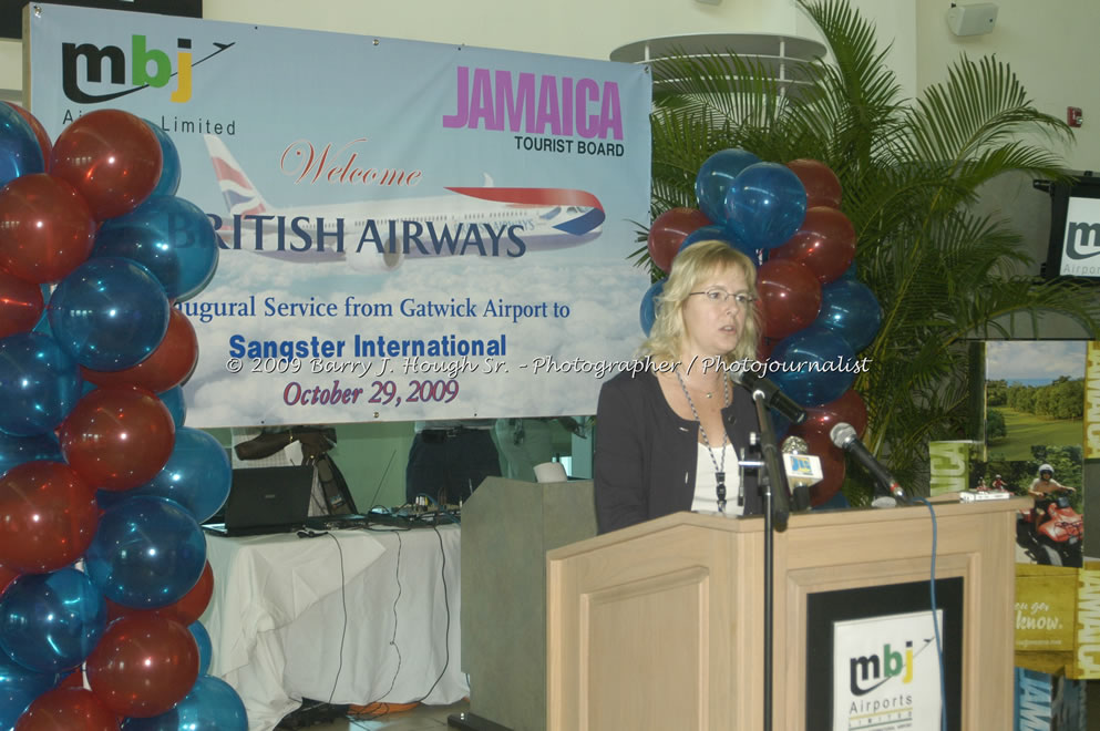  British Airways Inaugurates New Scheduled Service from London Gatwick Airport to Sangster International Airport, Montego Bay, Jamaica, Thursday, October 29, 2009 - Photographs by Barry J. Hough Sr. Photojournalist/Photograper - Photographs taken with a Nikon D70, D100, or D300 - Negril Travel Guide, Negril Jamaica WI - http://www.negriltravelguide.com - info@negriltravelguide.com...!