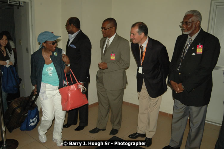 JetBue Airways' Inaugural Air Service between Sangster International Airport, Montego Bay and John F. Kennedy Airport, New York at MBJ Airports Sangster International Airport, Montego Bay, St. James, Jamaica - Thursday, May 21, 2009 - Photographs by Net2Market.com - Barry J. Hough Sr, Photographer/Photojournalist - Negril Travel Guide, Negril Jamaica WI - http://www.negriltravelguide.com - info@negriltravelguide.com...!