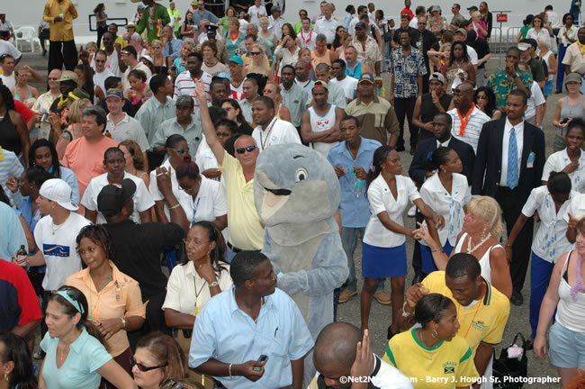 MS Freedom Of The Seas [Royal Caribbean International's - Newest Vessel] Plaques &amp; Keys Ceremony in order to commemorate its first arrival at the Port Montego Bay Photos - Negril Travel Guide, Negril Jamaica WI - http://www.negriltravelguide.com - info@negriltravelguide.com...!