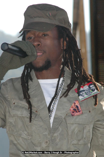 Jah Cure at Tru-Juice Rebel Salute 2008 - The 15th staging of Tru-Juice Rebel Salute, Saturday, January 12, 2008, Port Kaiser Sports Club, St. Elizabeth, Jamaica W.I. - Photographs by Net2Market.com - Barry J. Hough Sr, Photographer - Negril Travel Guide, Negril Jamaica WI - http://www.negriltravelguide.com - info@negriltravelguide.com...!