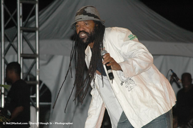 Tony Rebel at Tru-Juice Rebel Salute 2008 - The 15th staging of Tru-Juice Rebel Salute, Saturday, January 12, 2008, Port Kaiser Sports Club, St. Elizabeth, Jamaica W.I. - Photographs by Net2Market.com - Barry J. Hough Sr, Photographer - Negril Travel Guide, Negril Jamaica WI - http://www.negriltravelguide.com - info@negriltravelguide.com...!