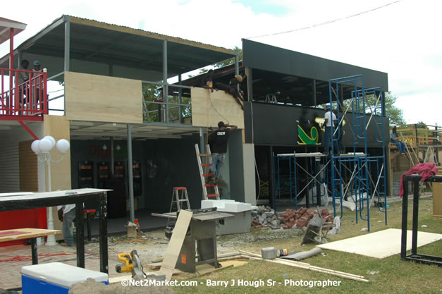 Venue Under Construction - Wednesday, July 18, 2007 - Red Stripe Reggae Sumfest at Catherine Hall, Montego Bay, St Jamaica, Jamaica W.I. - Negril Travel Guide.com, Negril Jamaica WI - http://www.negriltravelguide.com - info@negriltravelguide.com...!