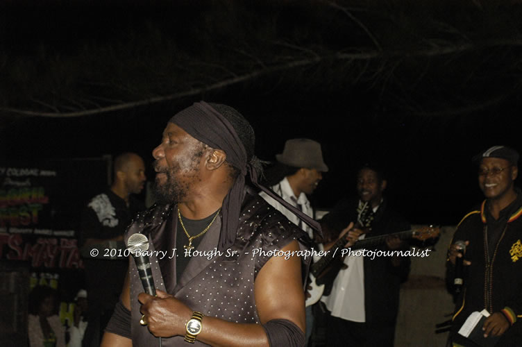 Toots and the Maytals - Grammy Award Winner @ Negril Fest - Presented by Money Cologne Promotions - Special Guest Star Jamaica Michael Jackson, Stama, Adeebe - Backed by Hurricane Band, MC Rev. BB on January 6, 2010 @ Roots Bamboo, Norman Manley Boulevard, Negril, Westmoreland, Jamaica W.I. - Photographs by Net2Market.com - Barry J. Hough Sr, Photographer/Photojournalist - The Negril Travel Guide - Negril's and Jamaica's Number One Concert Photography Web Site with over 40,000 Jamaican Concert photographs Published -  Negril Travel Guide, Negril Jamaica WI - http://www.negriltravelguide.com - info@negriltravelguide.com...!